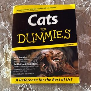 Cats for Dummies Book - Black and Yellow Cover